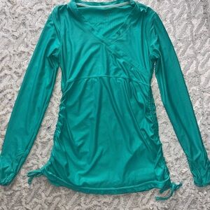Athleta Turquoise Long Sleeve Tops